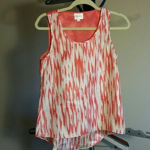 Partial open back tank